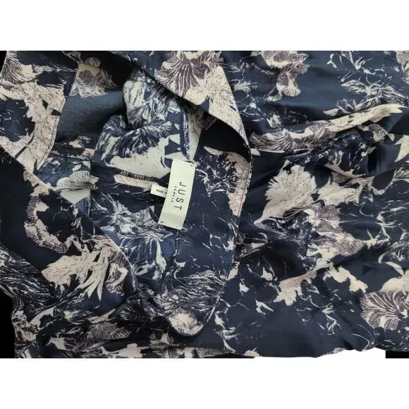 Just Female Blue and White Palazzo Pants size small wide leg pants - Picture 3 of 4